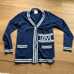 Super cute navy cardigan size M